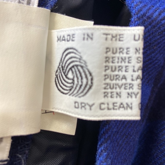 Vintage Laird-Portch of Scotland Women’s Blue Tartan Plaid Wool Skirt Size 28” - Picture 11 of 16